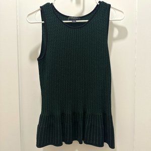 Ann Taylor Knit Office Blouse - XXS - Blue/Green